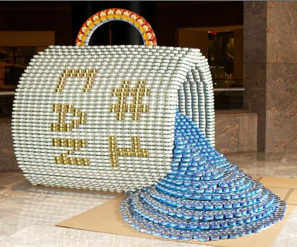 One of the winners in 2011 national 'Canstruction' competition.