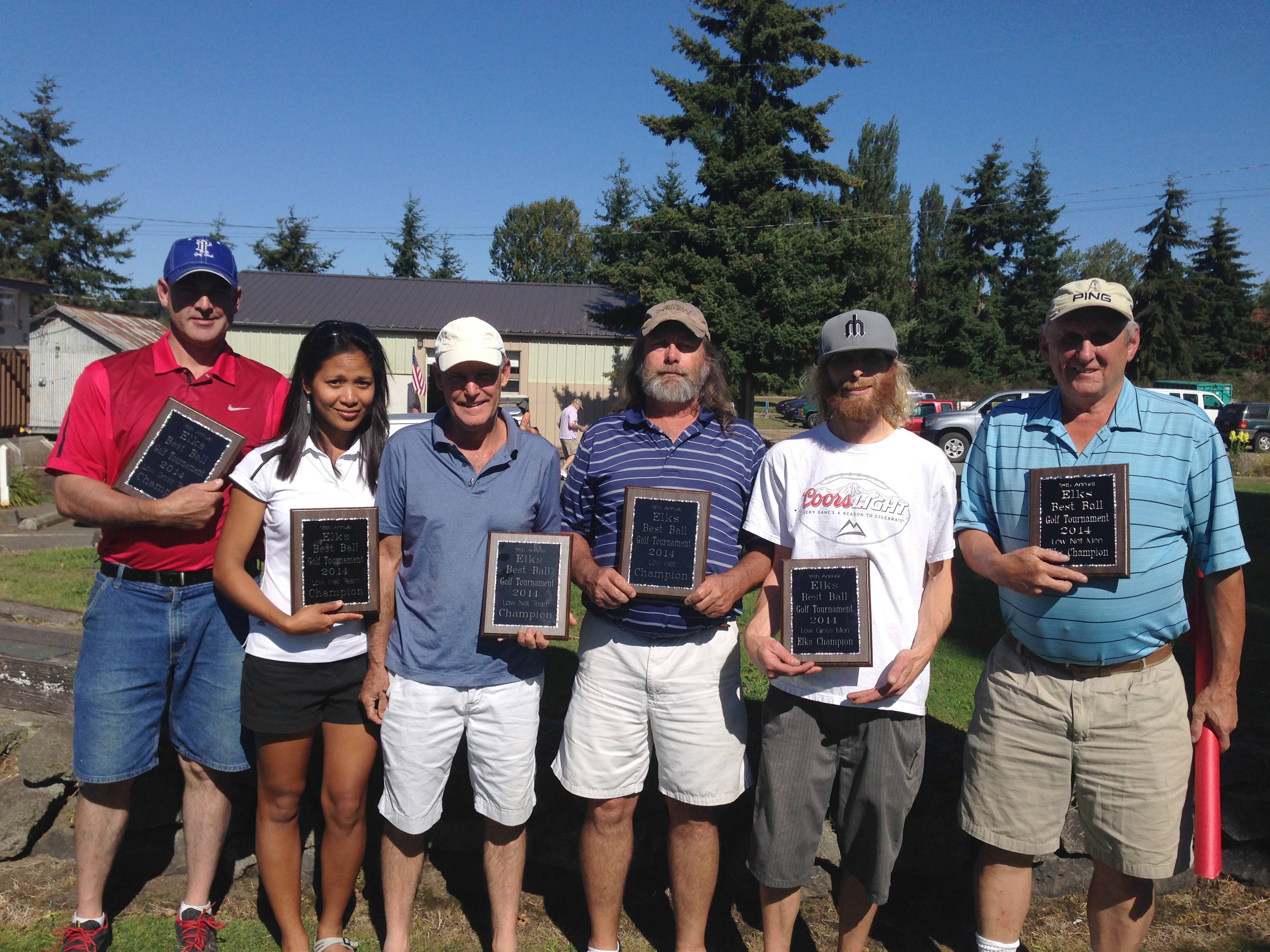 Port Townsend Golf Club hosted the 18th annual Port Townsend Elks Lodge Tournament in 80-degree weather Saturday. Winners are