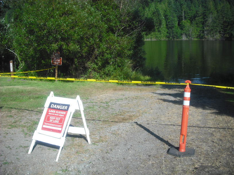 Anderson Lake has been closed for most of the summer. Margaret McKenzie/Peninsula Daily News