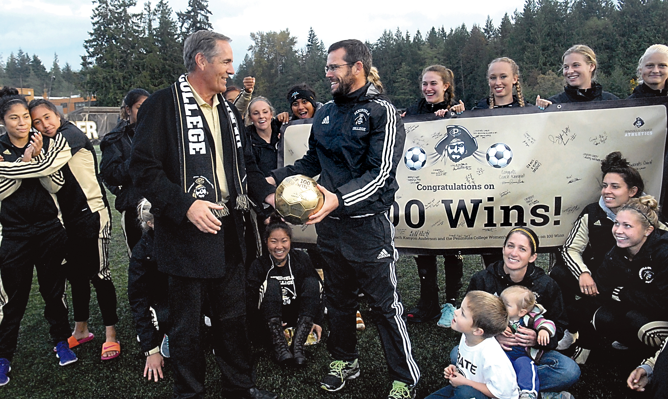 Peninsula College women's soccer coach Kanyon Anderson