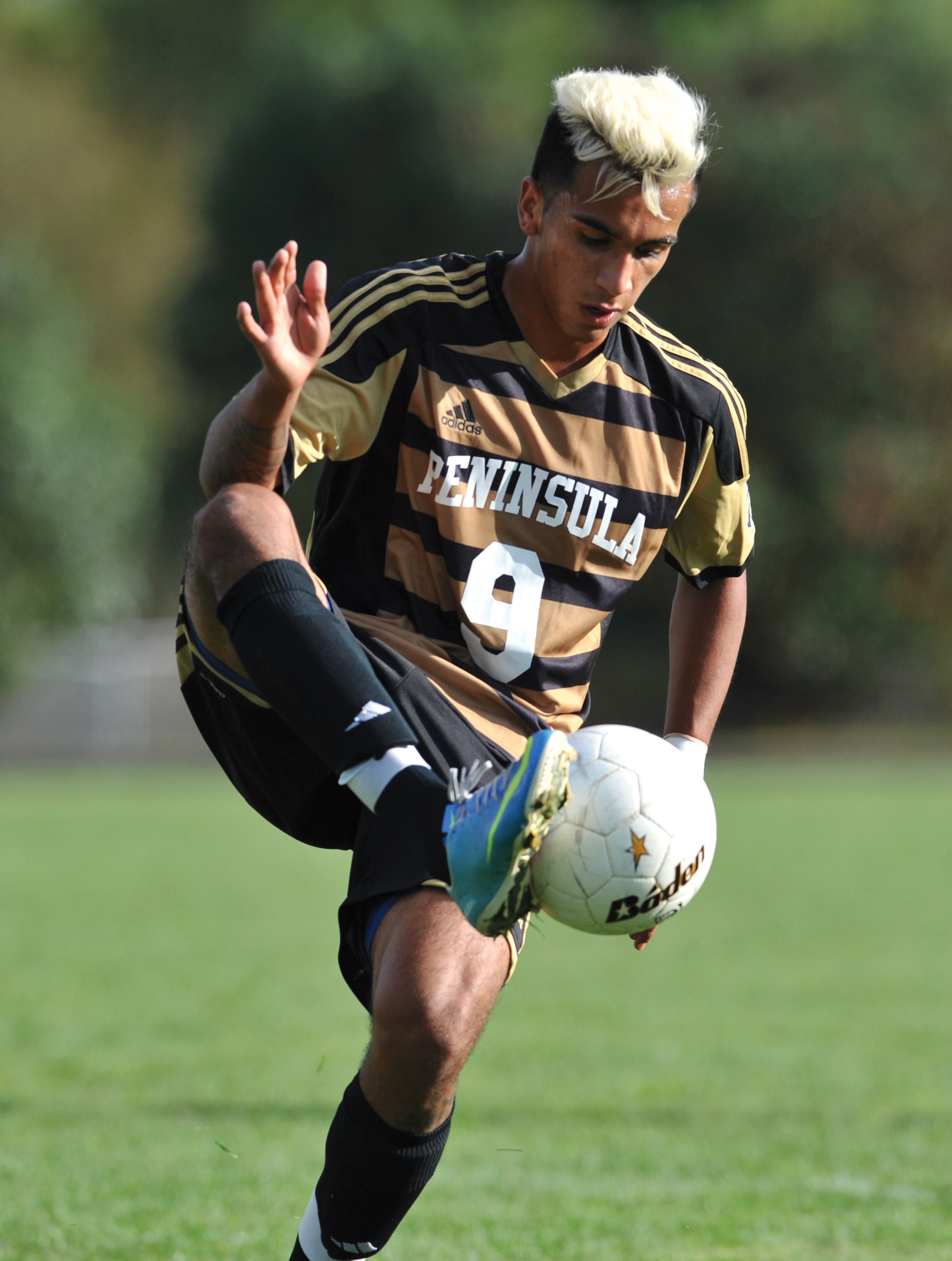 Peninsula College forward Alex Martinez is one of eight sophomores who will be honored at the men's team's final regular season home match Wednesday at Wally Sigmar Field. Jeff Halstead/for Peninsula Daily News