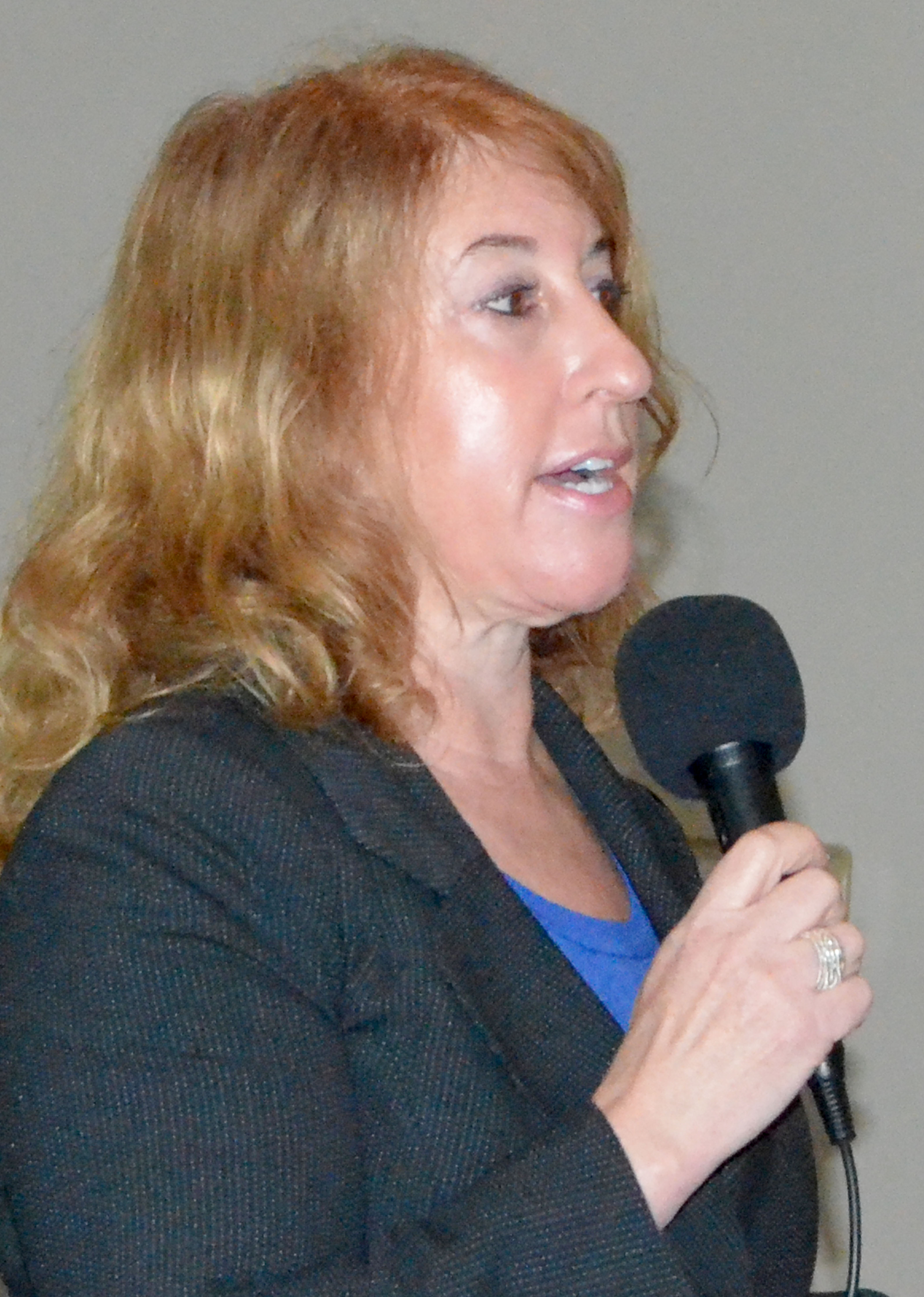 Washington State Historic Preservation Officer Allyson Brooks speaks to the Jefferson County Chamber of Commerce on Monday.  —Photo by Charlie Bermant/Peninsula Daily News