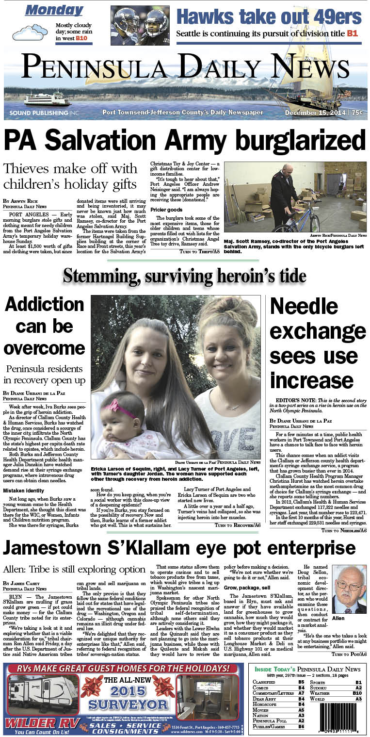 Here is today's front page for our Jefferson County readers — news tailored to your community. There's more inside that isn't online!