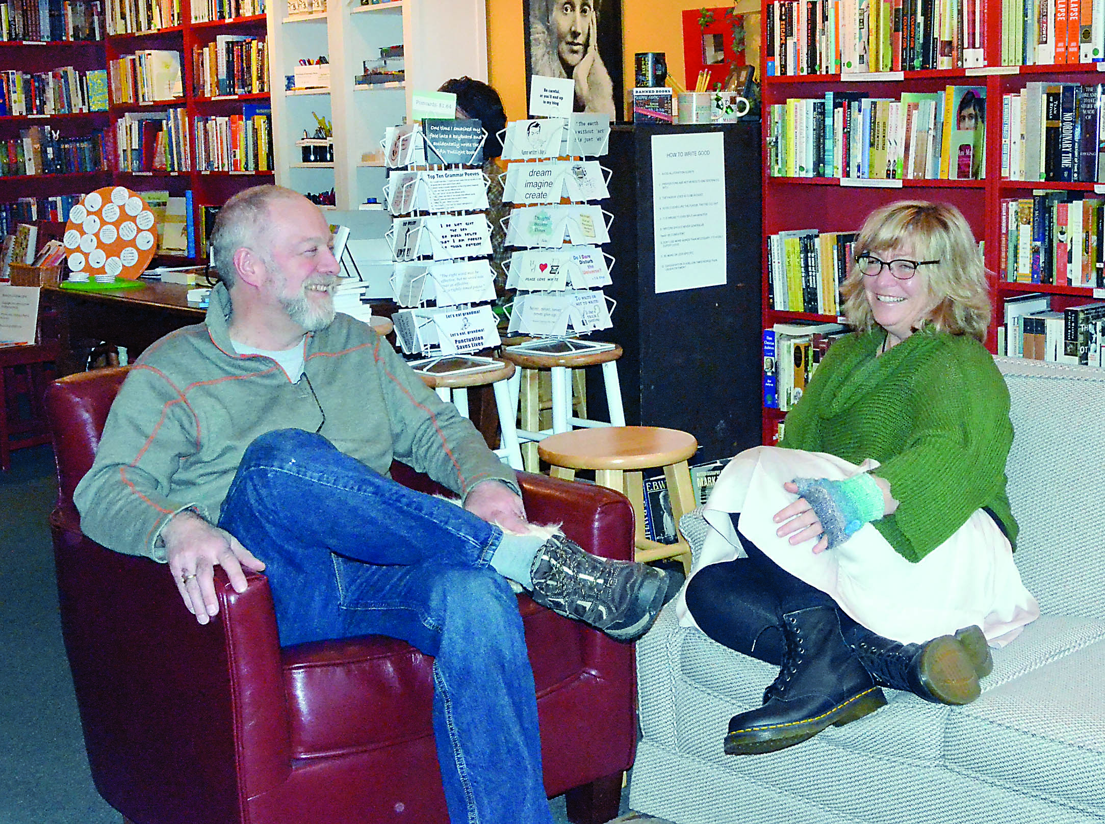Writers Workshoppe owners Peter Quinn