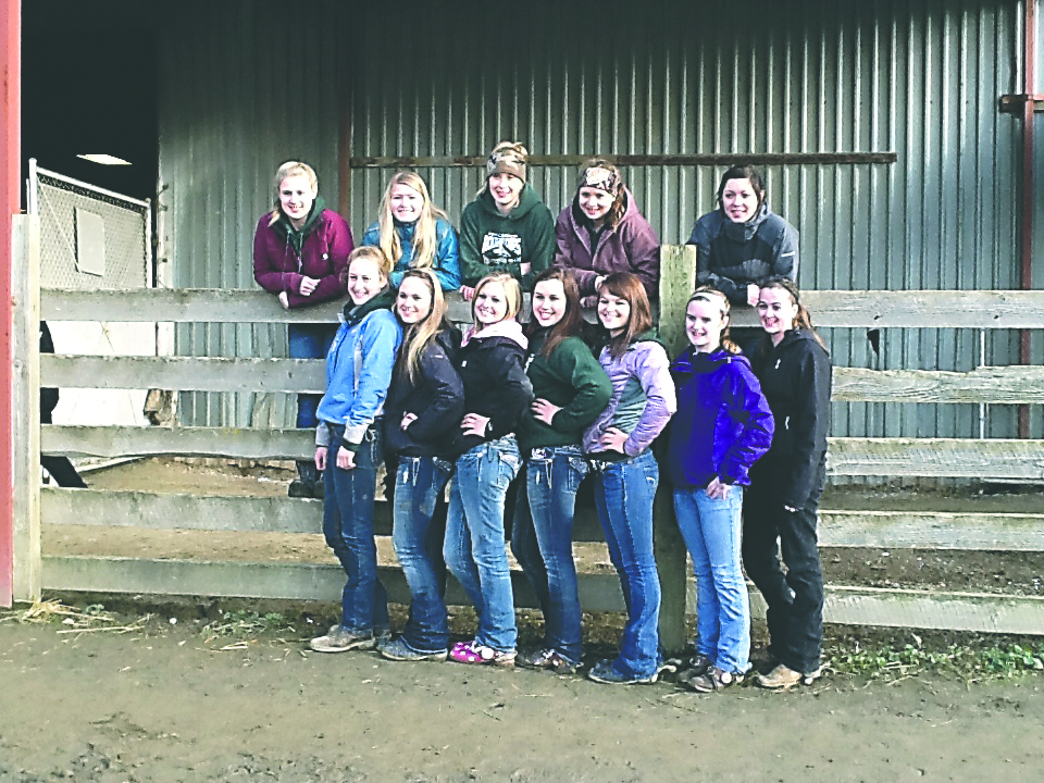 The Port Angeles High School equestrian team members are