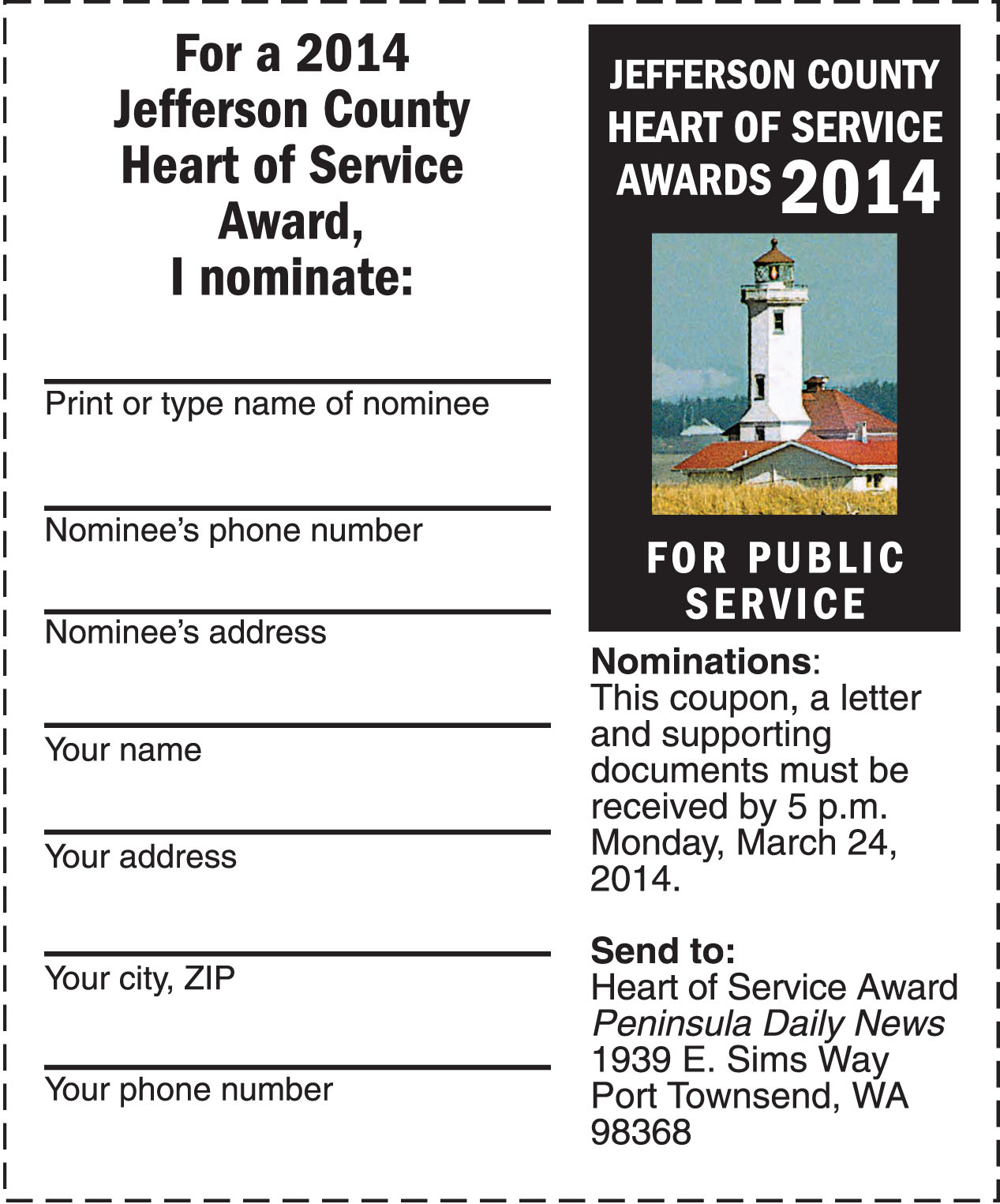 Wanted: A few good Jefferson County heroes for Heart of Service award
