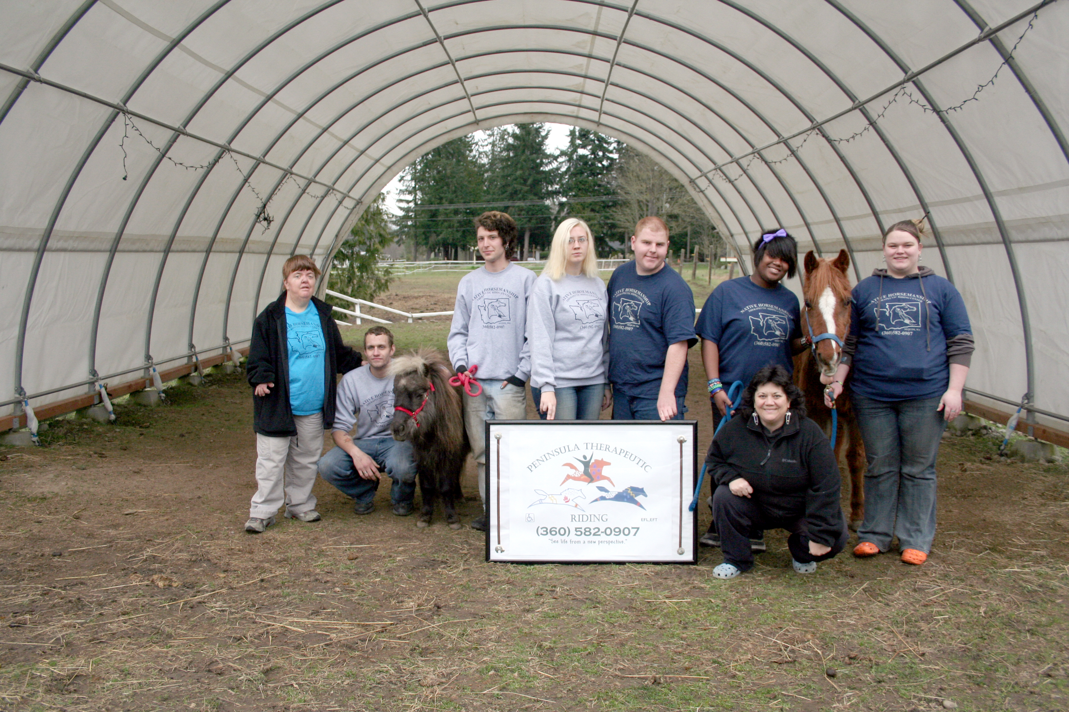 The North American Riding for the Handicapped Association has changed its name to Peninsula Therapeutic Riding to more aptly describe the type of services it provides to the community. Pictured are
