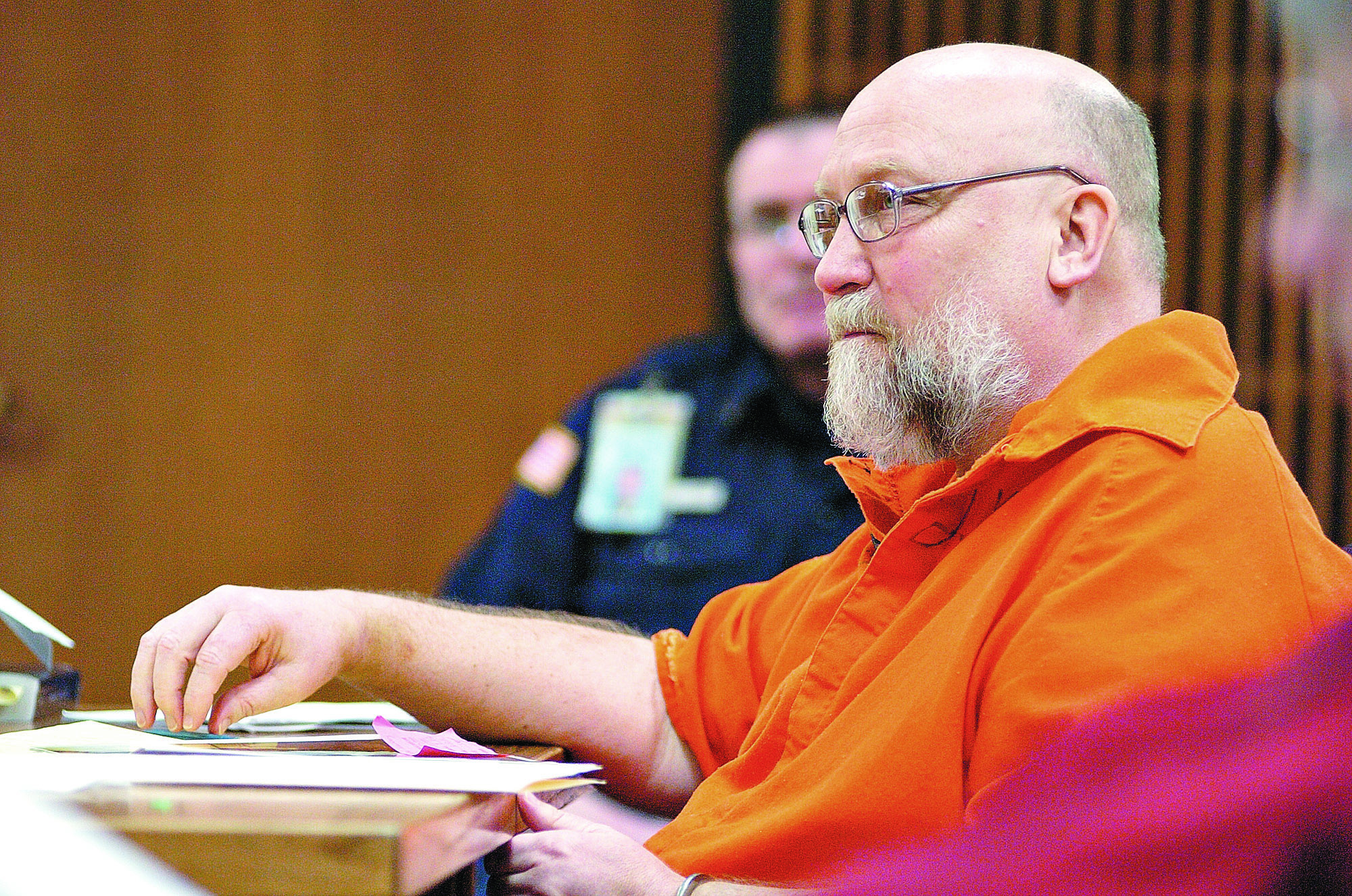 Darold Stenson testifies during a hearing in 2010 in Clallam County Superior Court.  -- Peninsula Daily News photo