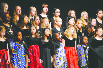 Kids age 5 to 18 from around the United States perform at the 2013 Fort Worden Children's Choir Festival. The event will take place in Port Townsend again Saturday.