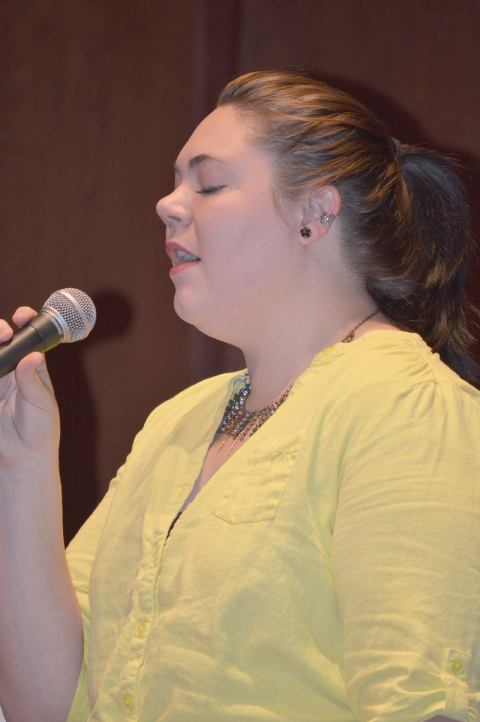Marissa Wilson of the Peninsula College Vocal Jazz Ensemble will offer “A Song for You” in Thursday's “Jazz for Oso” concert at Olympic Cellars winery in Port Angeles. Diane Urbani de la Paz/Peninsula Daily News