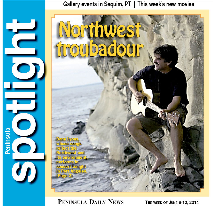 Dana Lyons on the cover of Peninsula Spotlight today.
