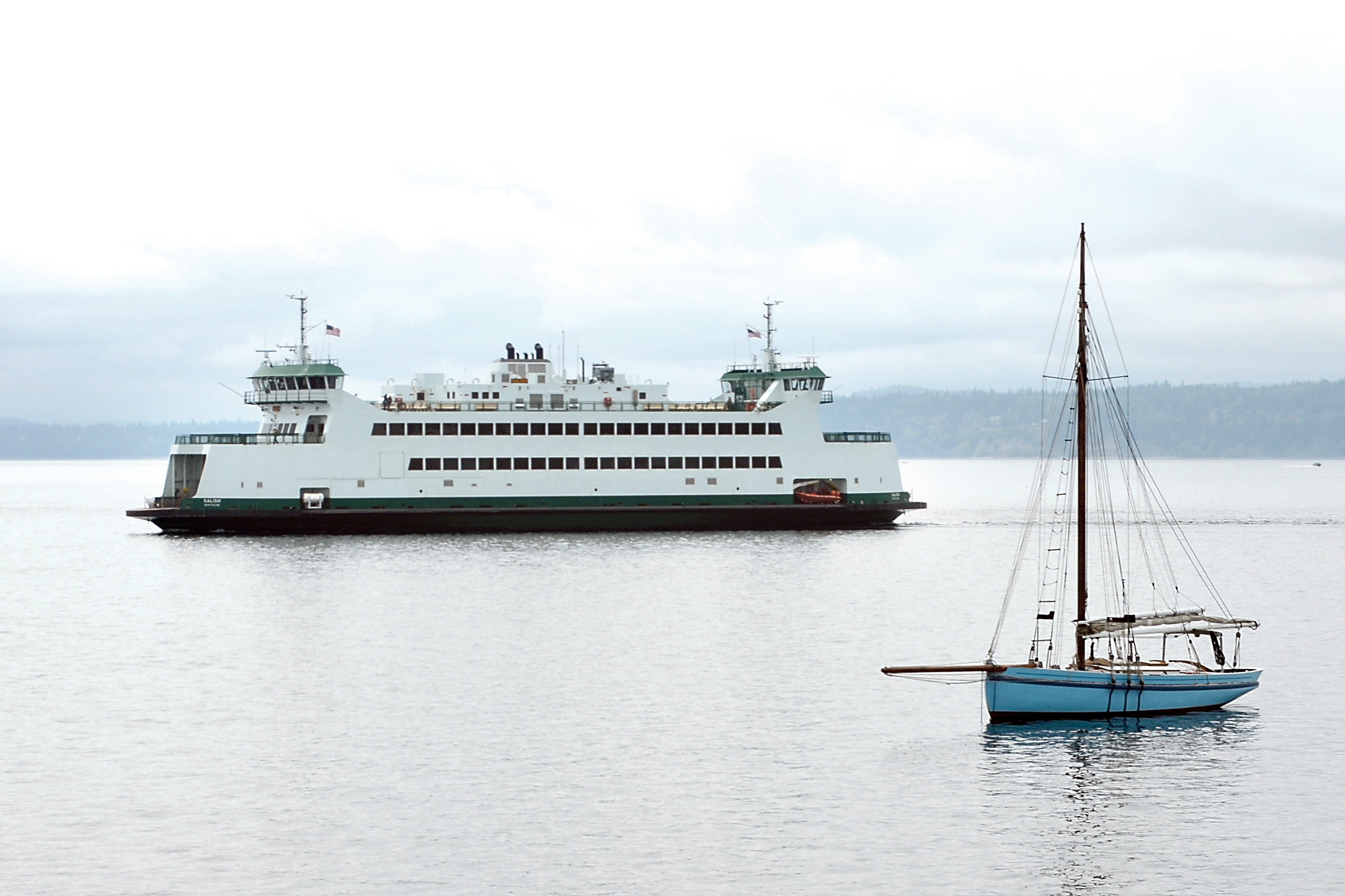 The MV Salish is carrying a monitoring device that is expected to gather data about Puget Sound. Charlie Bermant/Peninsula Daily News