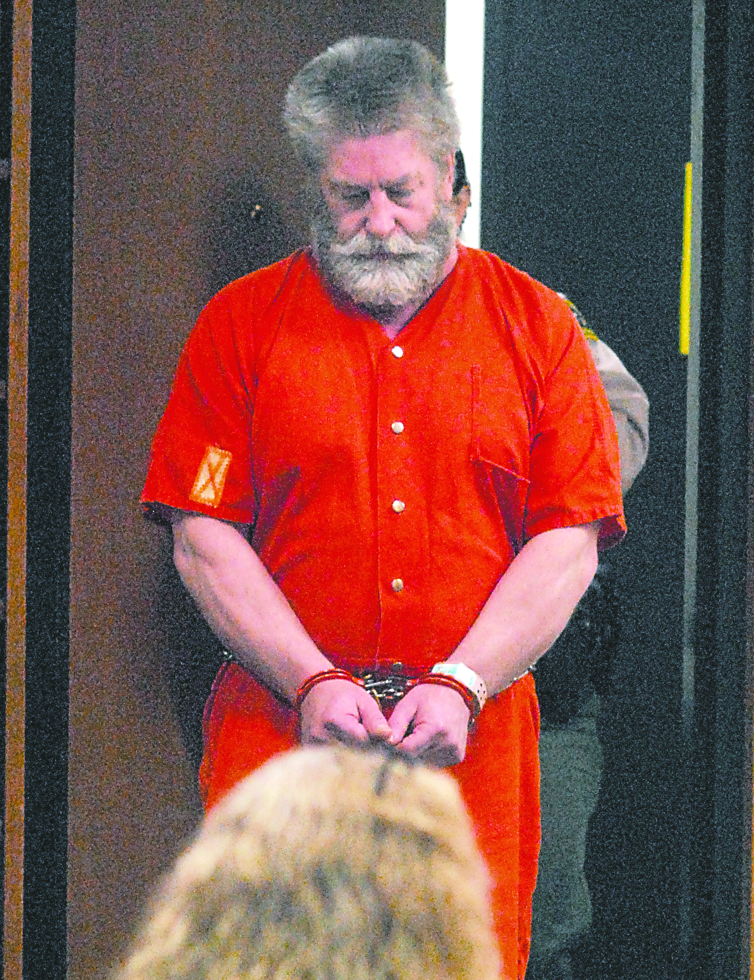 Barry Swegle enters Clallam County Superior Court in Port Angeles for a status hearing Friday (July 19).  --Photo by Keith Thorpe/Peninsula Daily News