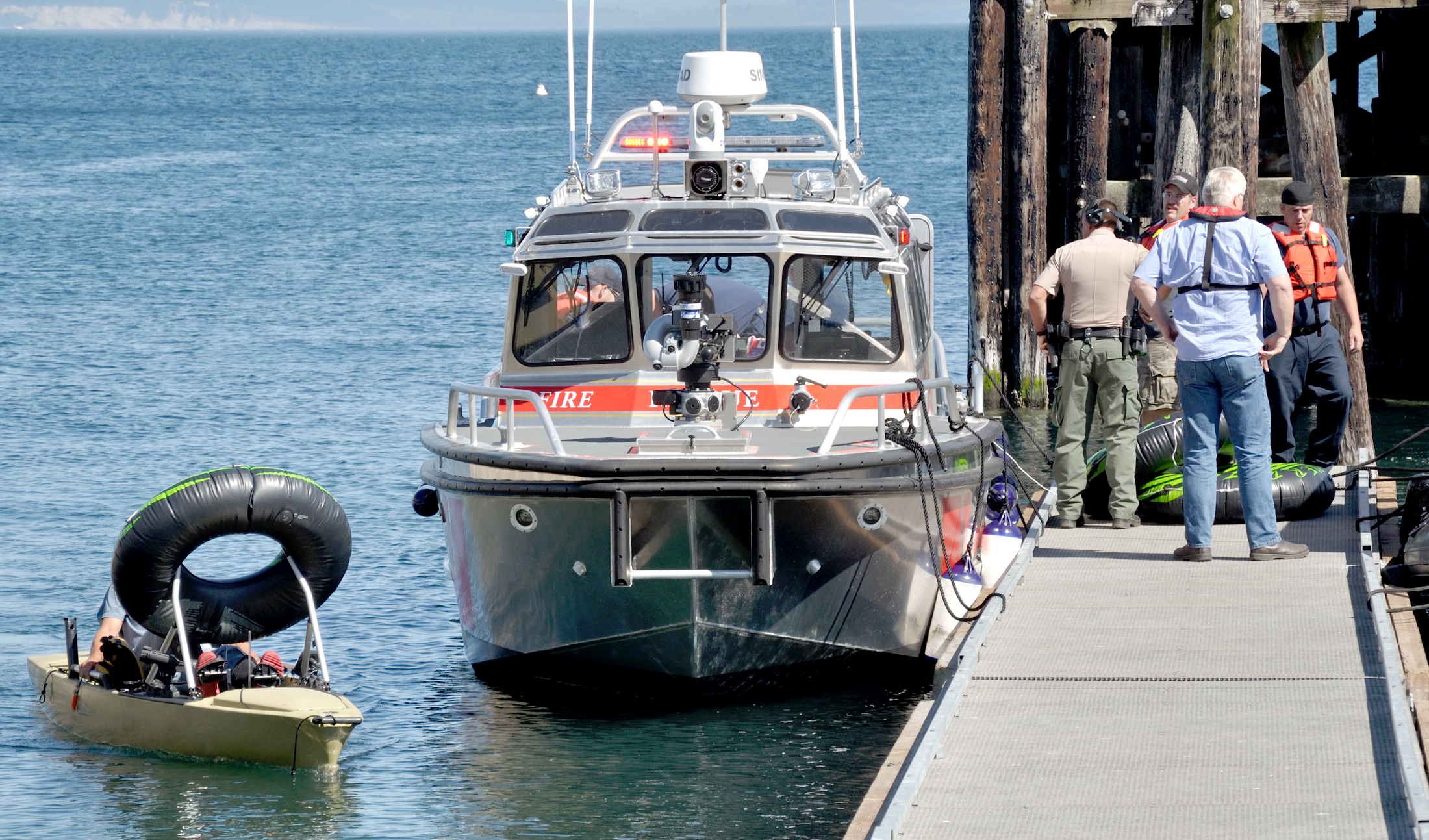 With the new Marine 1-6 docked nearby