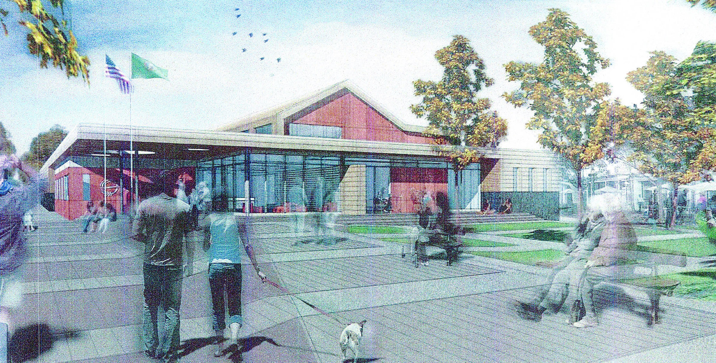 Artist rendering shows the future Sequim City Hall