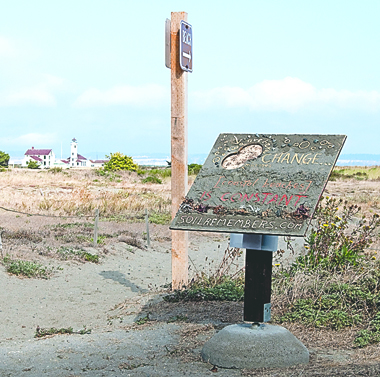 "The Soil Remembers" is a public art interpretive trail at Fort Worden State Park in Port Townsend. Deanne Pindell