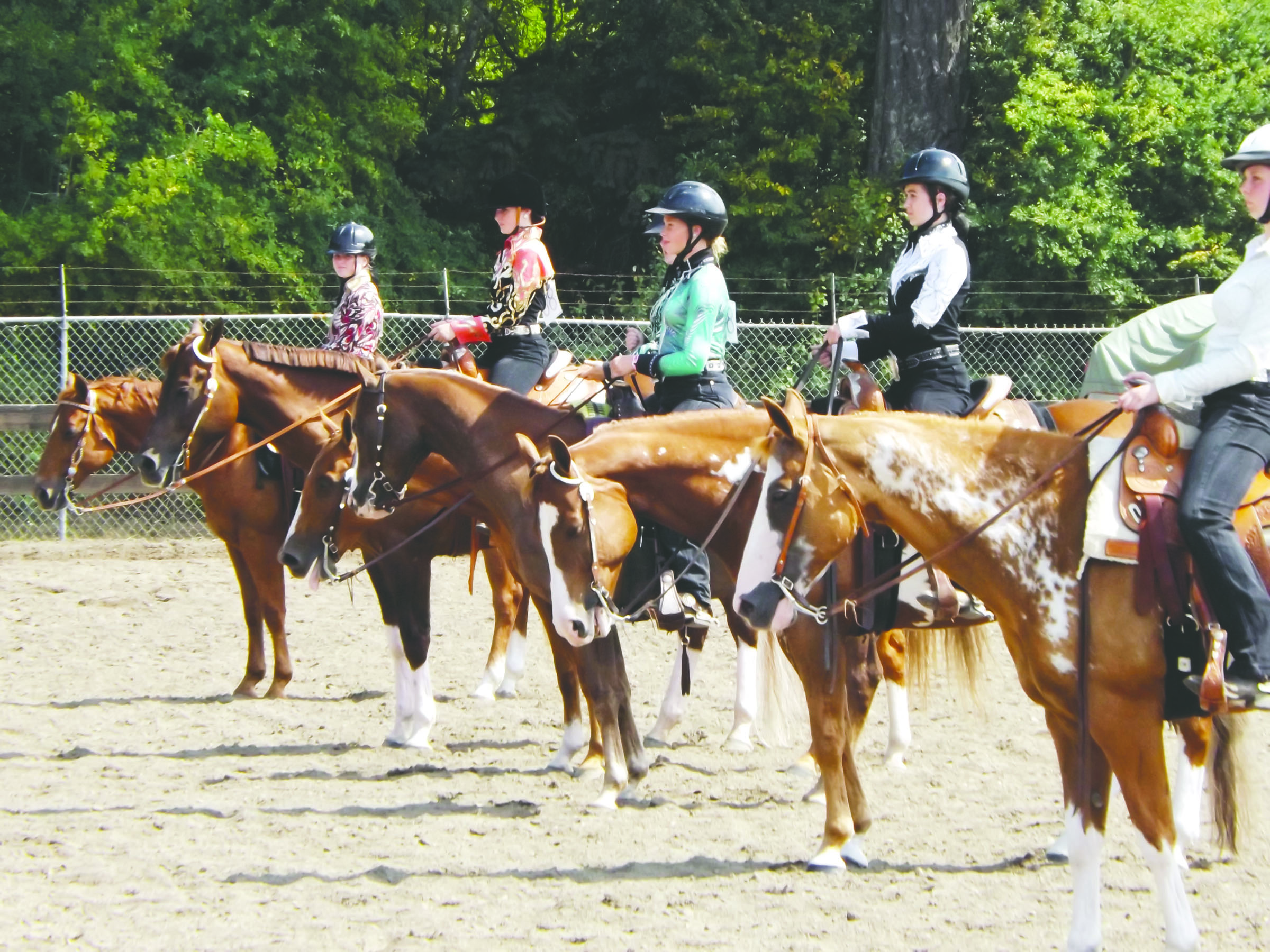 Clallam Fair 4-H stockseat equitation seniors hoping to win positions at the State Fair in Puyallup were