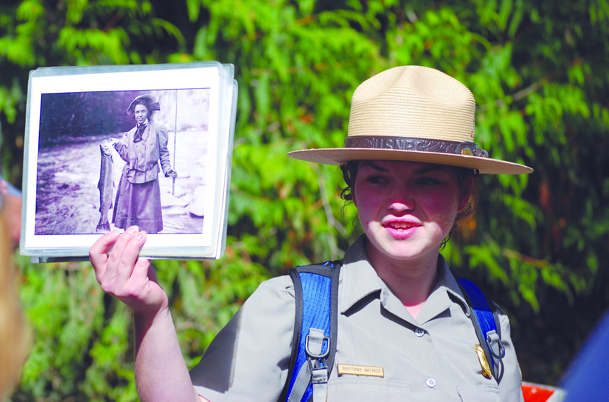 On her free Elwha Discovery Walks