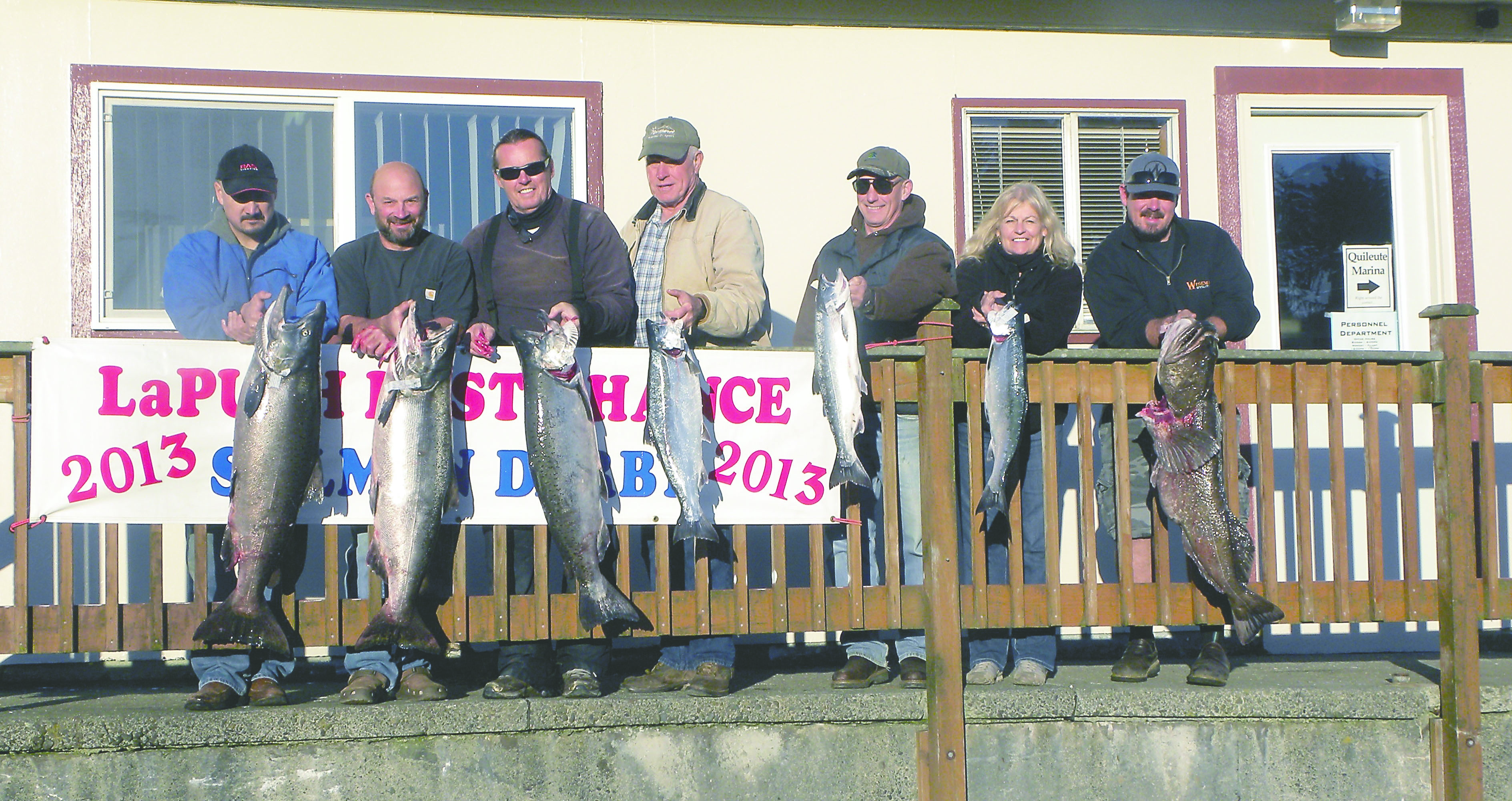 Winners of the 2013 Last Chance Salmon Derby were