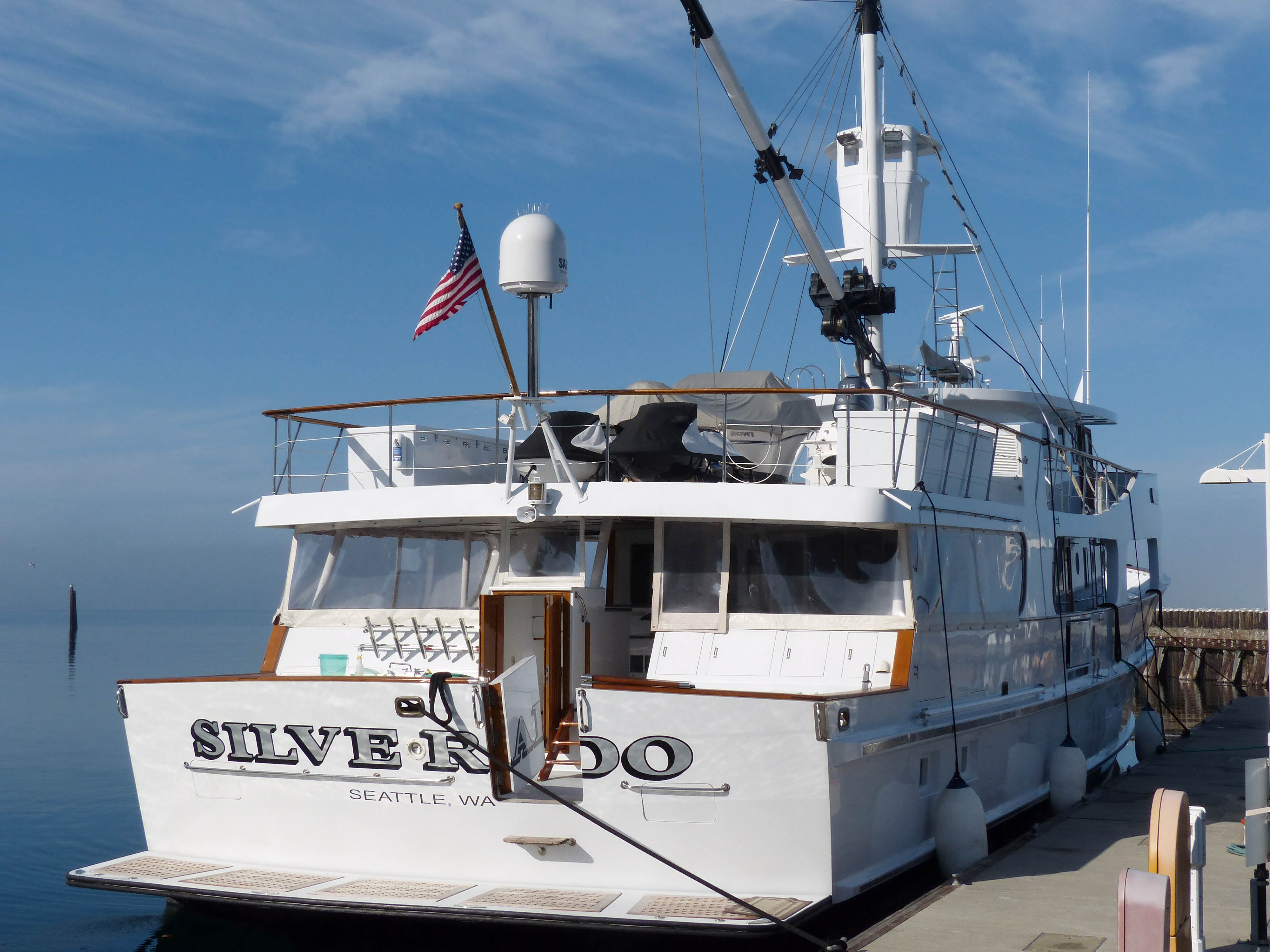 Silverado sits at the dock in Port Angeles. —Photo by David G. Sellars/for Peninsula Daily News