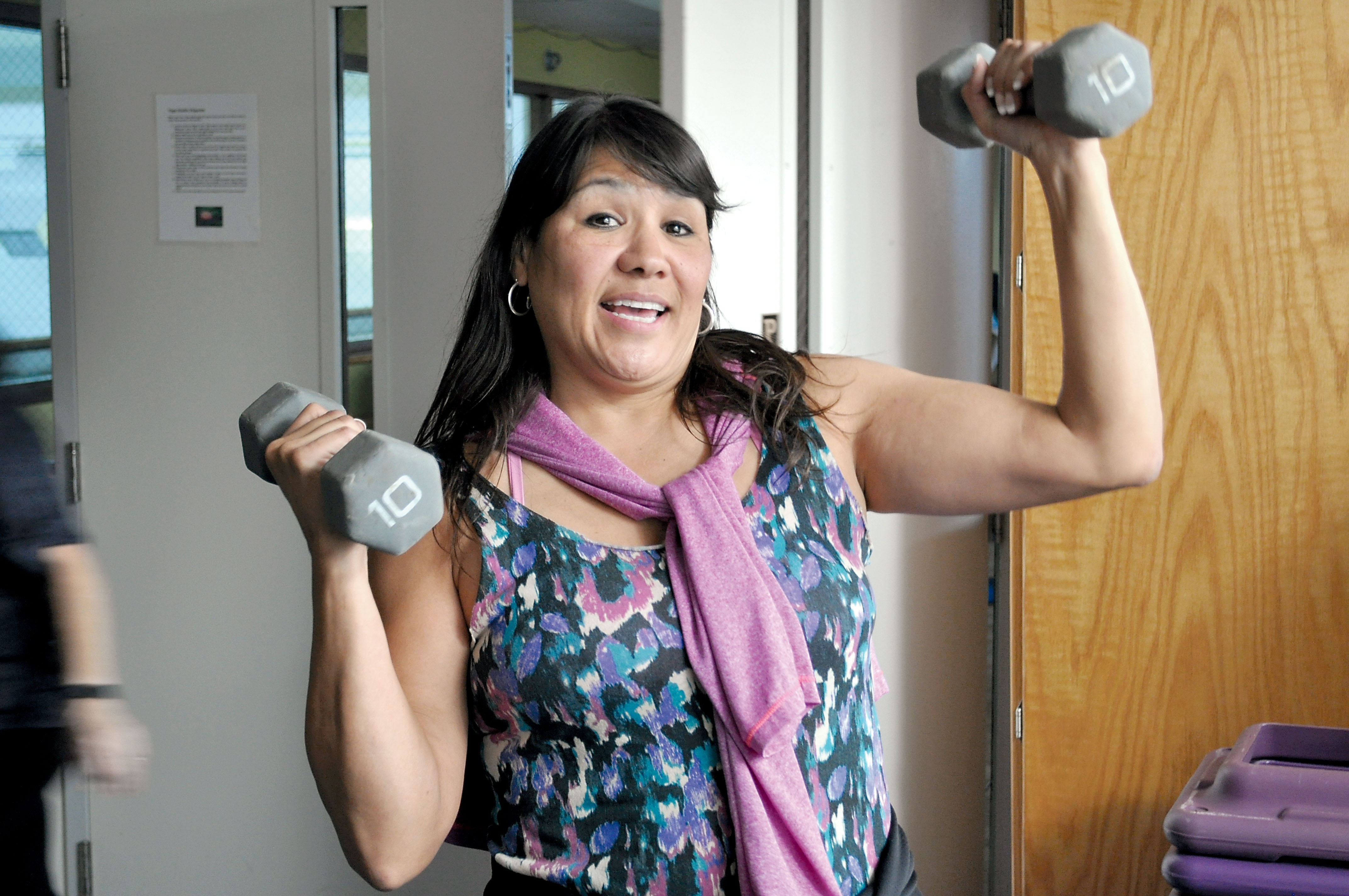 Sequim fitness instructor Shelly Haupt is pumped about attending the first World Indigenous Games in Brazil this month. James Casey/Peninsula Daily News