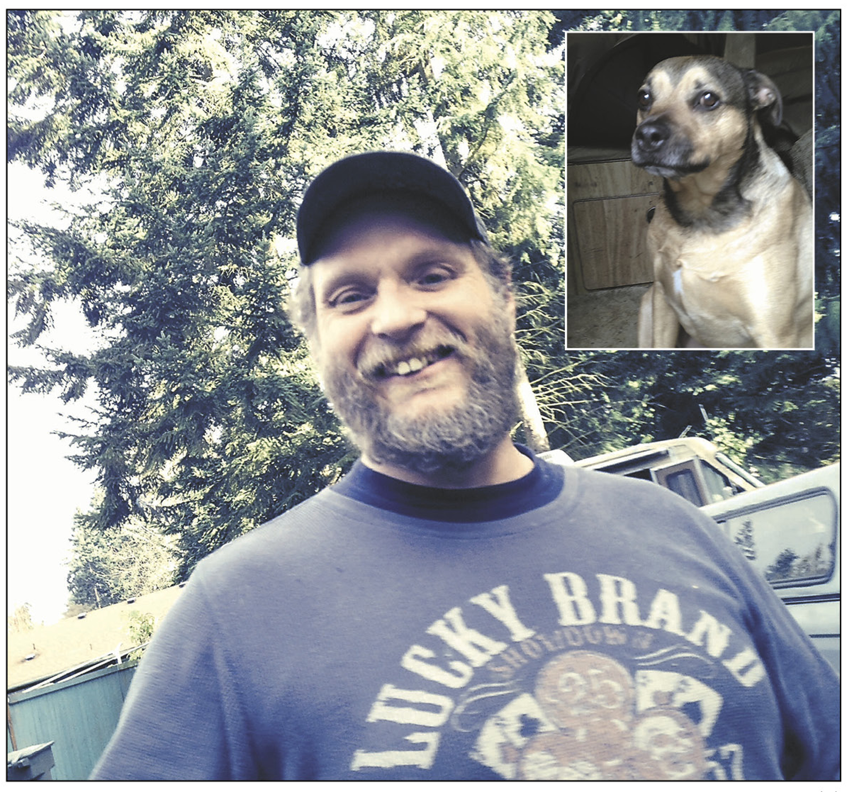 Newly released photos of Ari Lee King and his dog