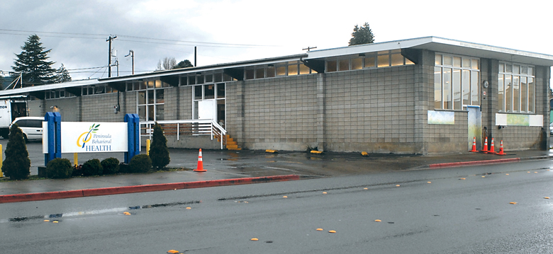 The former St. Vincent de Paul Thrift Store on East Eighth Street in Port Angeles is reopening as a six-bed psychiatric unit operated by Peninsula Behavioral Health. Keith Thorpe/Peninsula Daily News