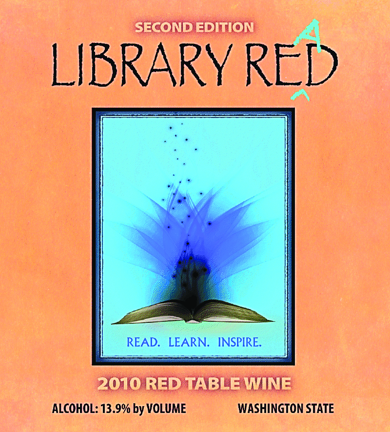 Wind Rose Cellars' “Library Red” wine is available across Clallam and Jefferson counties.