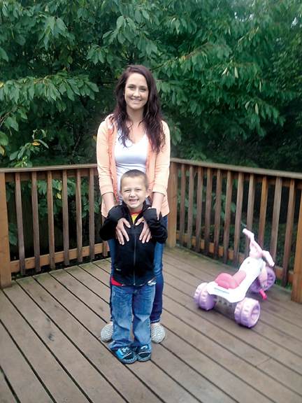 The Peninsula Home Fund was able to help Chelsea Williams and her son
