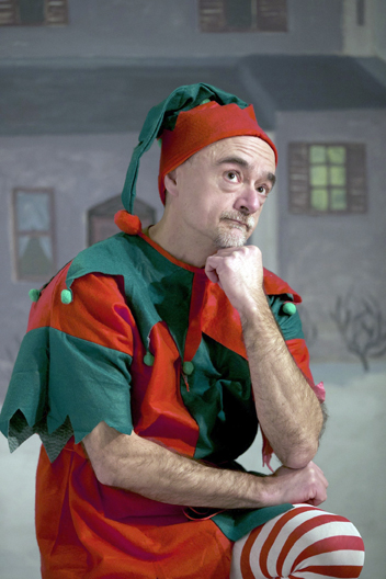 Chris Hawley contemplates Christmas time in New York City in “The SantaLand Diaries