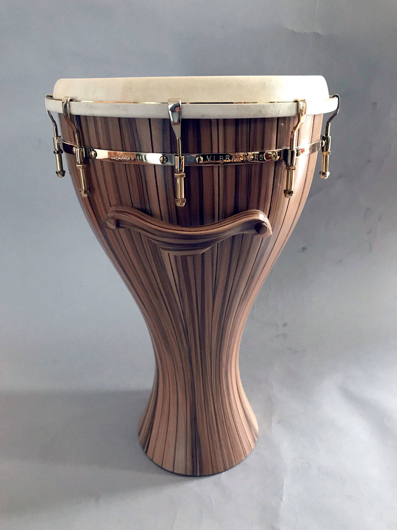 Hand drum maker Tom Stewart’s 194th drum will be displayed in Gallery 9, 1012 Water St., Saturday for Port Townsend’s Gallery Walk. (Tom Stewart)