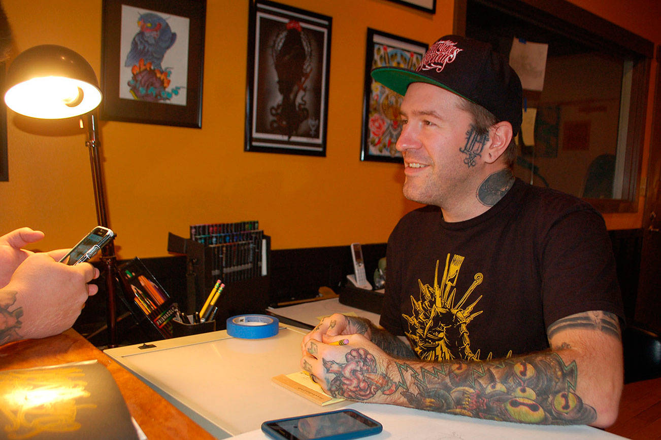 Making a mark in Sequim: Local tattoo artist opens shop, ready to serve community