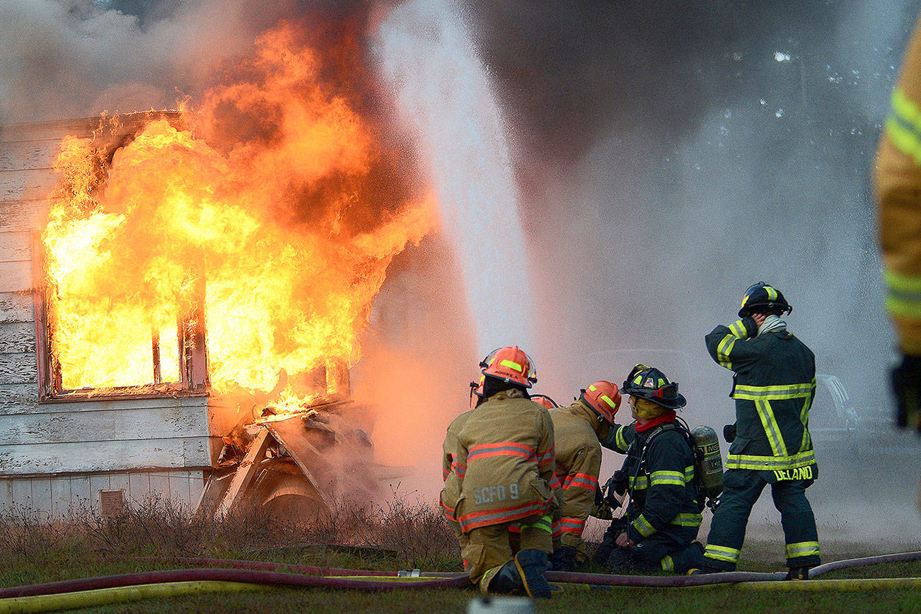 Training burn provides Clallam agencies, youths with rare learning opportunity