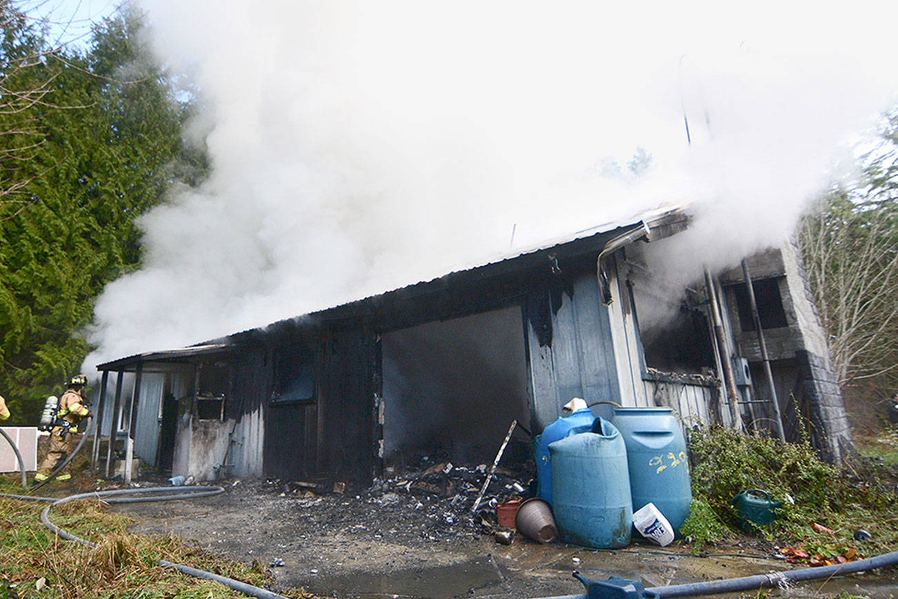 Couple escapes blaze but home lost near Port Townsend