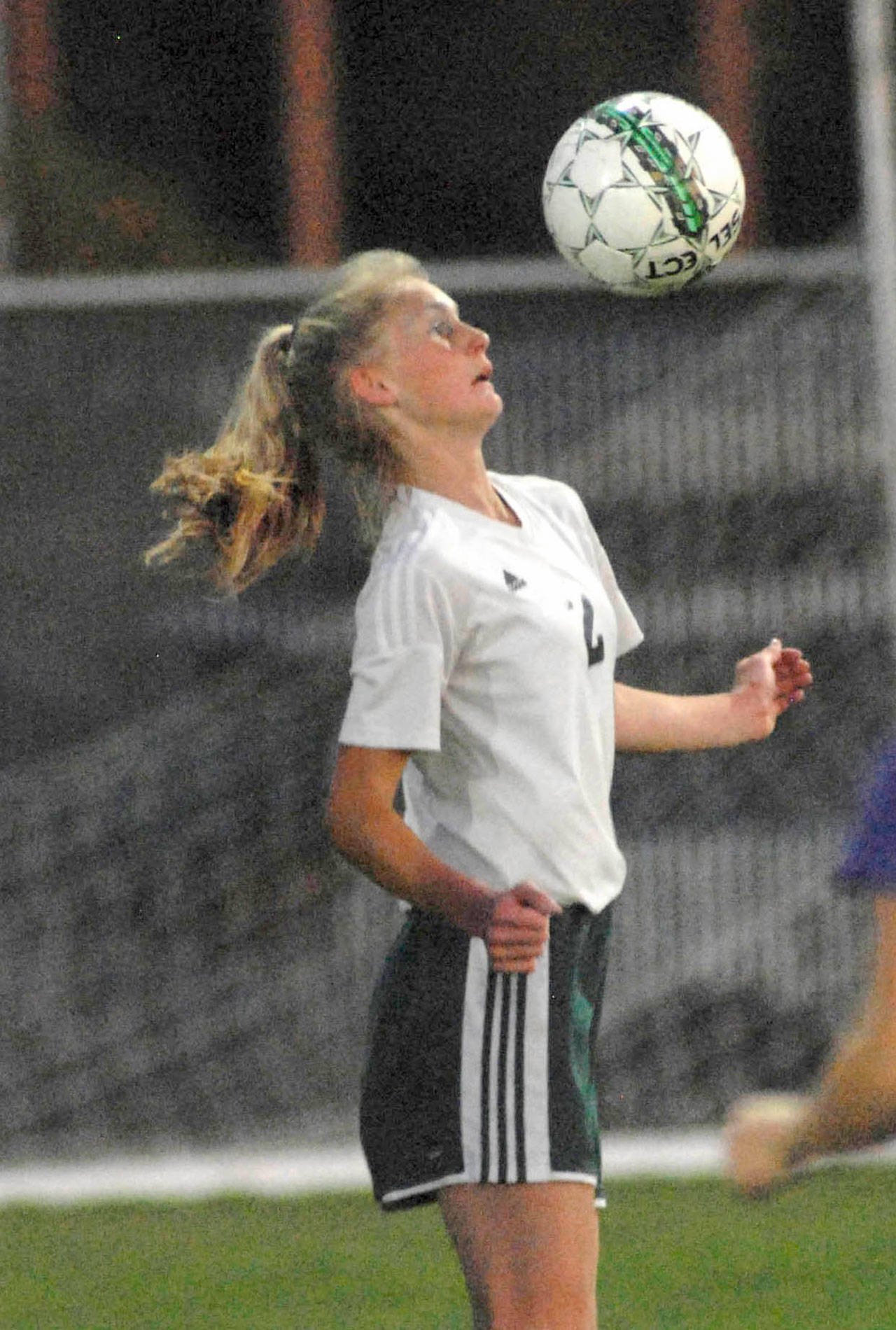 Keith Thorpe/Peninsula Daily News Port Angeles’ Emilia Long led all players in both scoring and assists on the North Olympic Peninsula this season and has been selected the All-Peninsula Girls Soccer MVP.