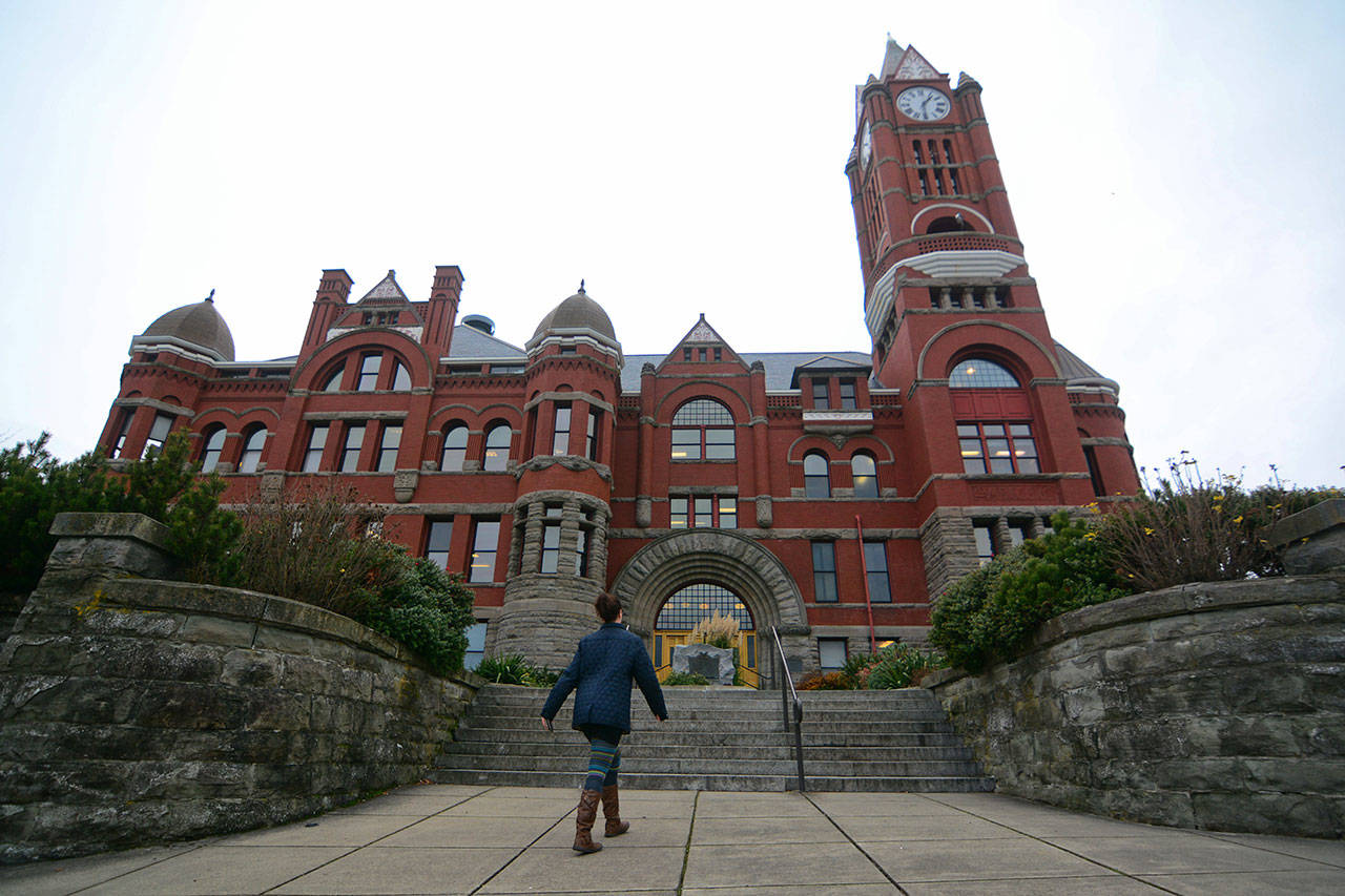 The Jefferson County Commissioners approved a bid Monday to install a live-streaming video service in the commissioners chambers. (Jesse Major/Peninsula Daily News)