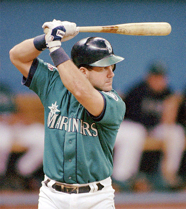 Former Mariner Edgar Martinez on Tuesday was receiving 84.7 percent of the vote for baseball’s Hall of Fame. The threshold to get in the Hall is 75 percent. (The Associated Press)
