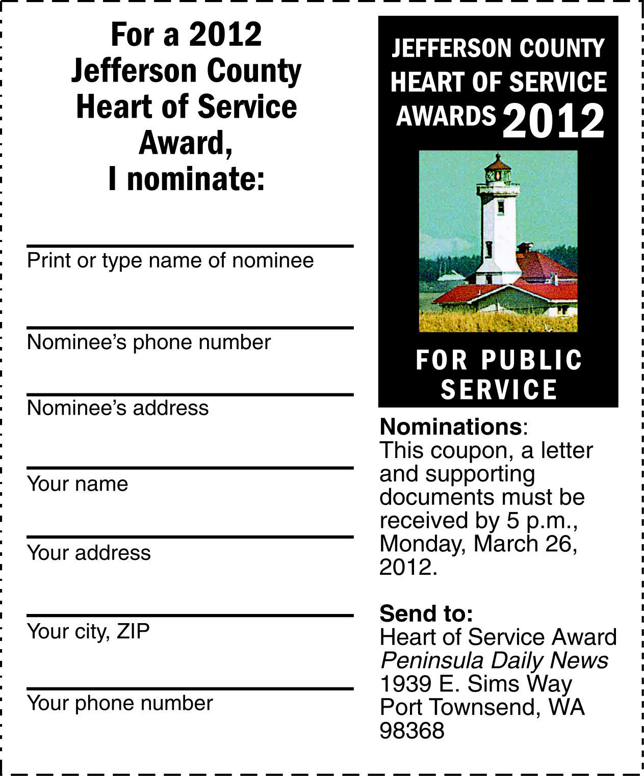 Nominate your community hero for Jefferson County Heart of Service award
