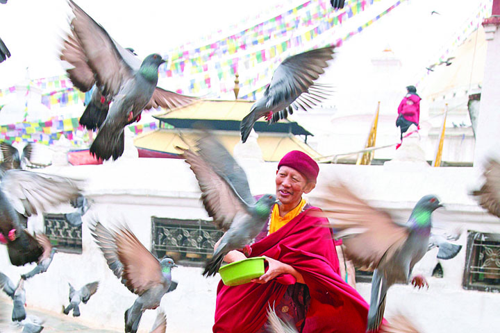 Images such as this from Nepal will light the screen Friday evening in “Art at Altitude