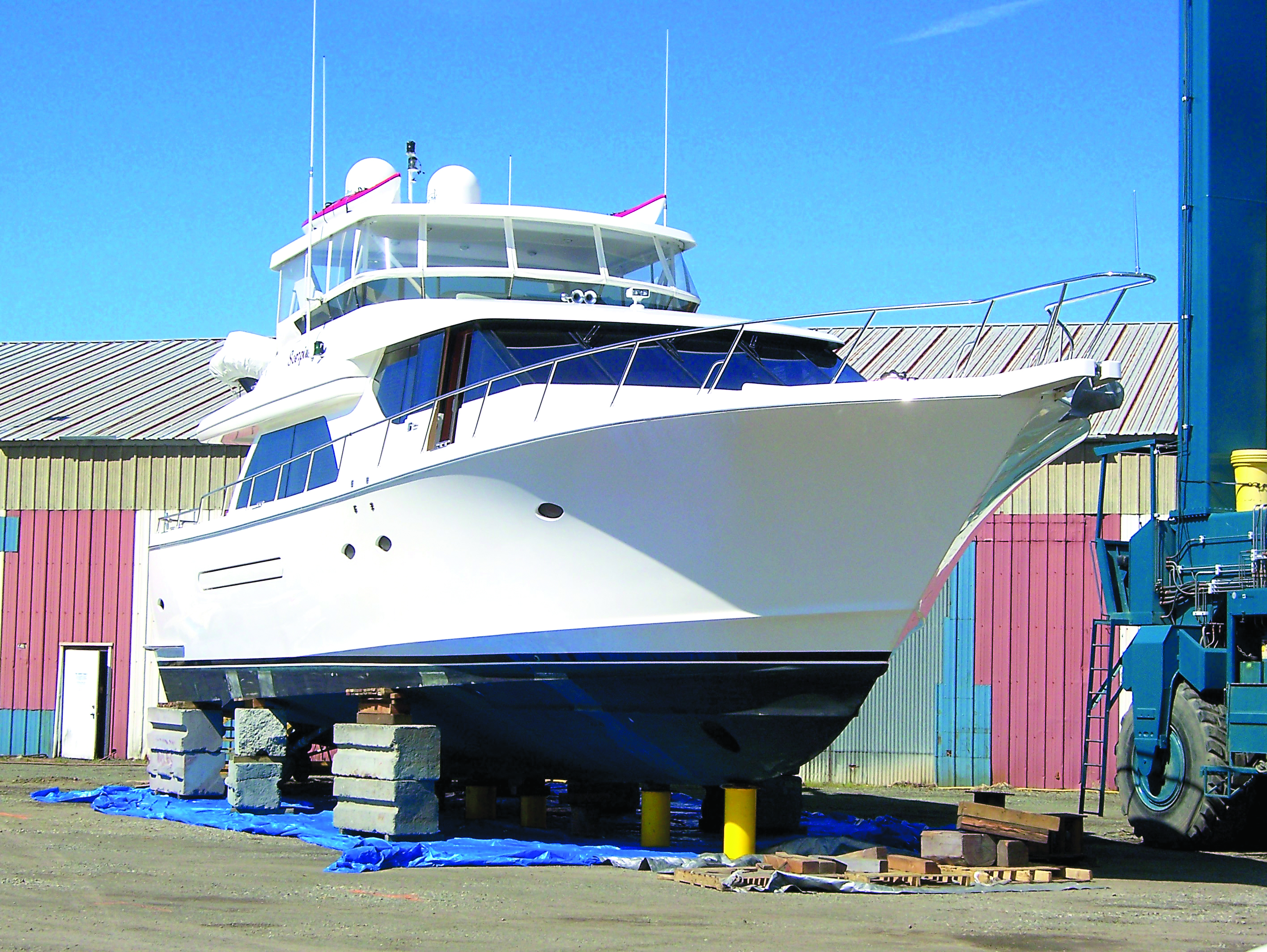 The Scorpio in for maintenance and repair at Platypus Marine Inc. in Port Angeles.  -- Photo by David G. Sellars/for Peninsula Daily News