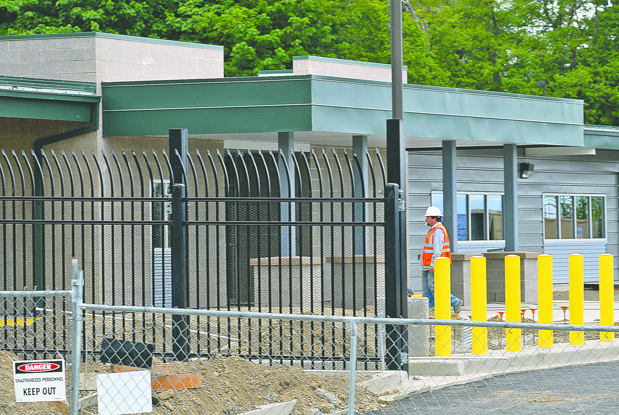 The new Border Patrol station in Port Angeles includes a spiked fence