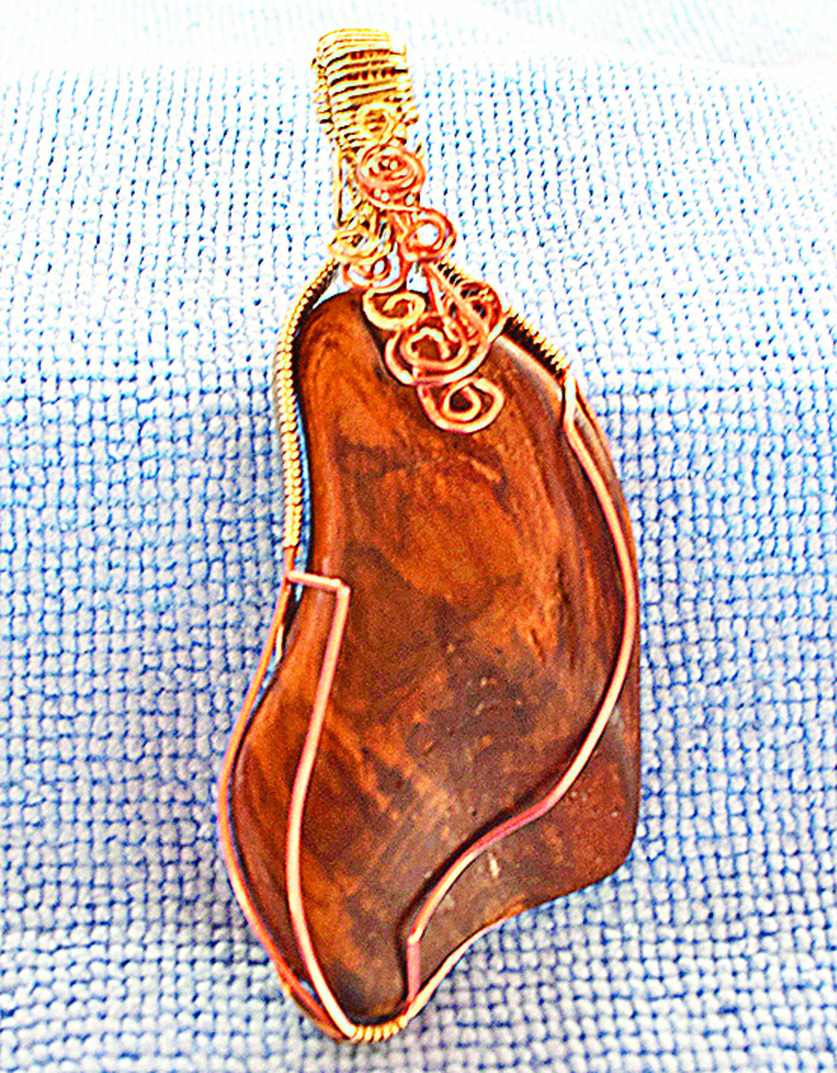 Rick and Paulette Hill of Sequim crafted these driftwood pendants
