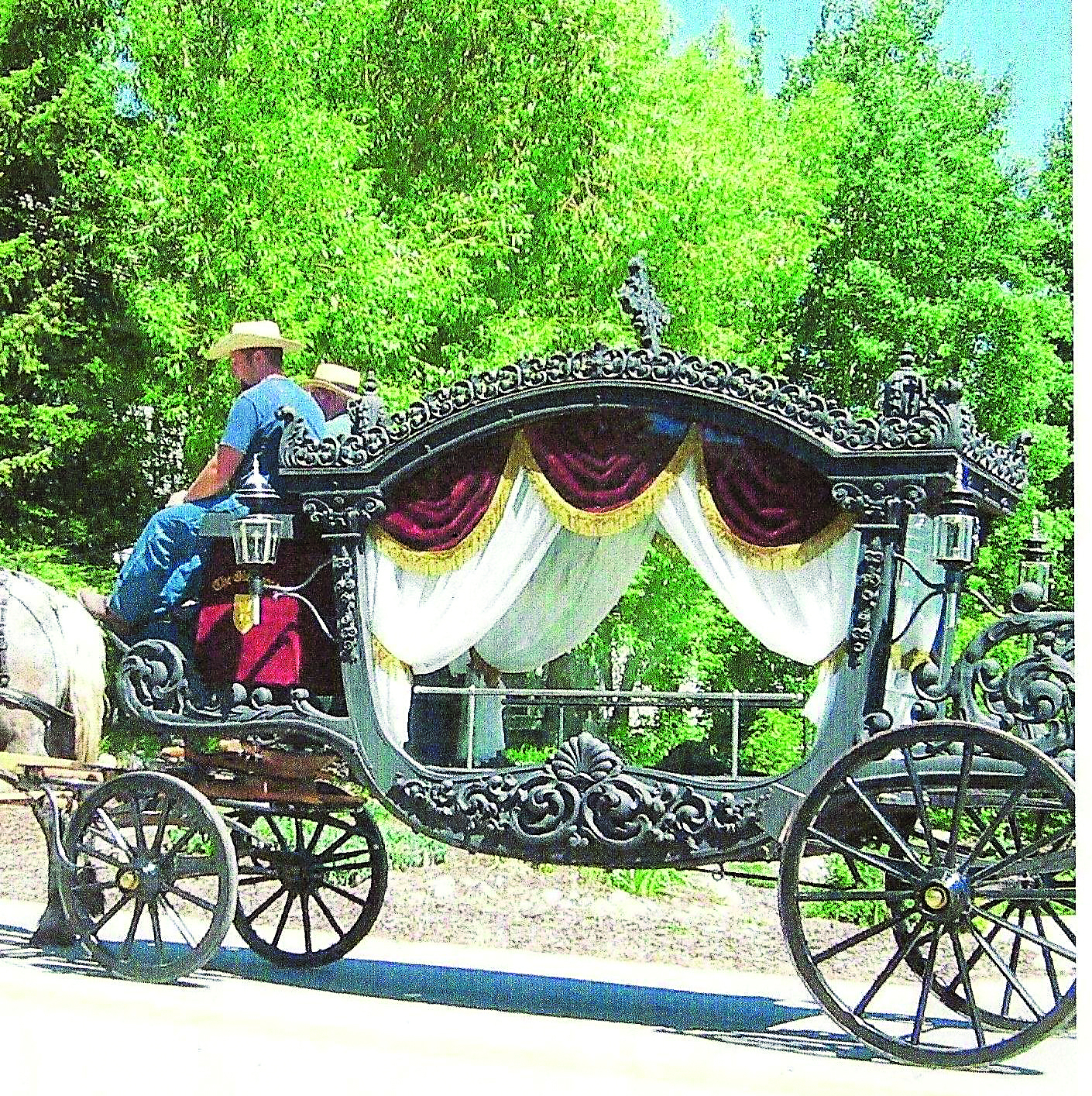 One item offered at the Tides of March auction is the opportunity to have this 1905 Viennese carriage hearse
