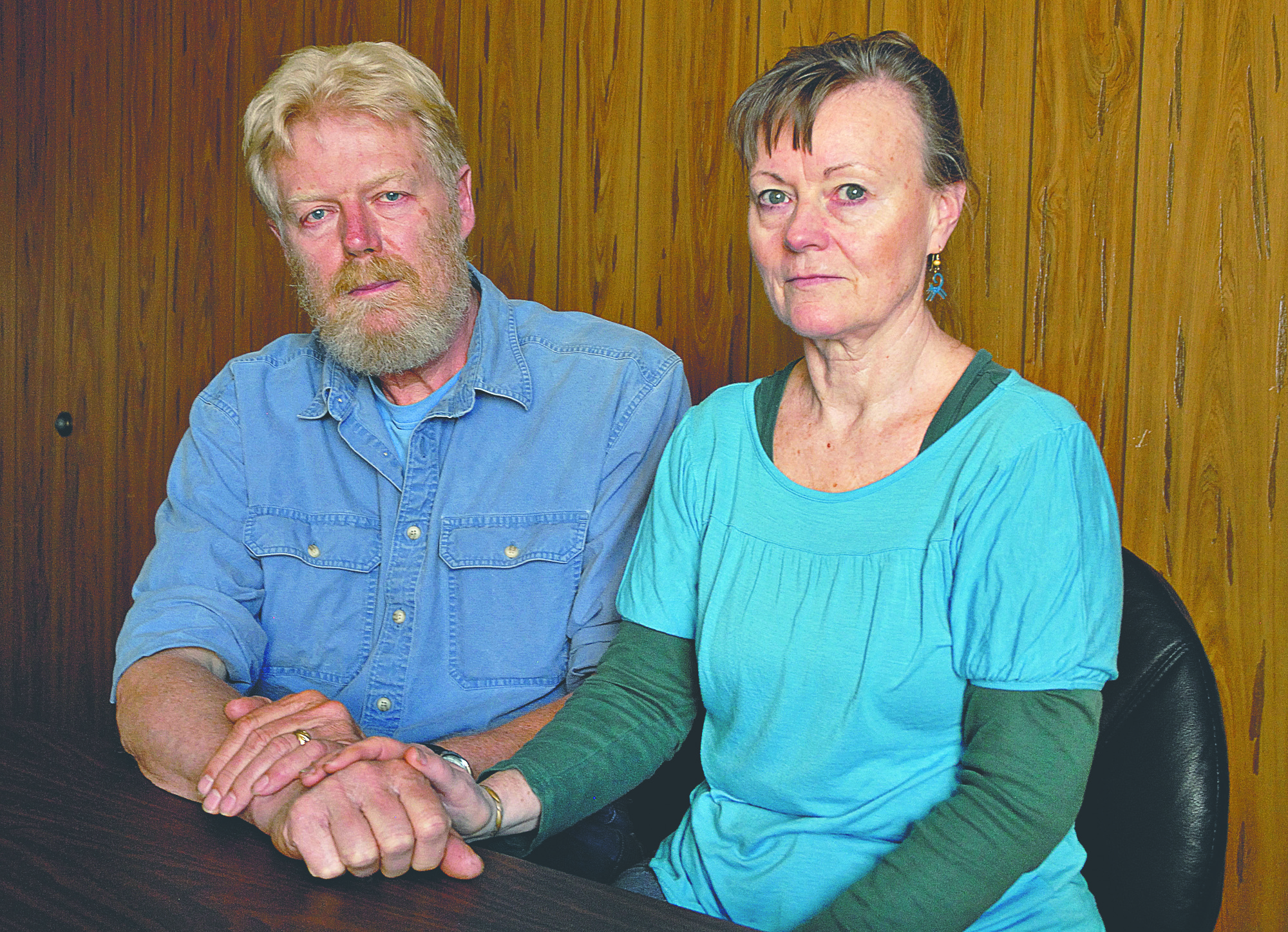 Peter and Colleen Larsen.  (Photo by Chris Tucker/Peninsula Daily News)