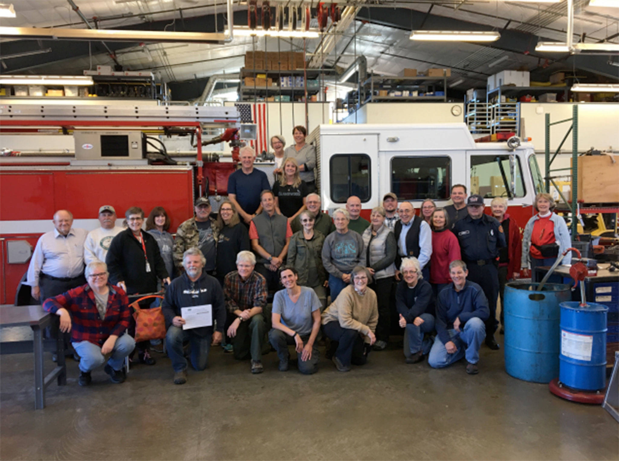 Locals trained for 24 hours over three Saturdays at Sequim Community Church on how to fight small fires, conduct search operations and conduct basic first aid in a disaster scenario for the CERT program. (Clallam County Fire District 3)