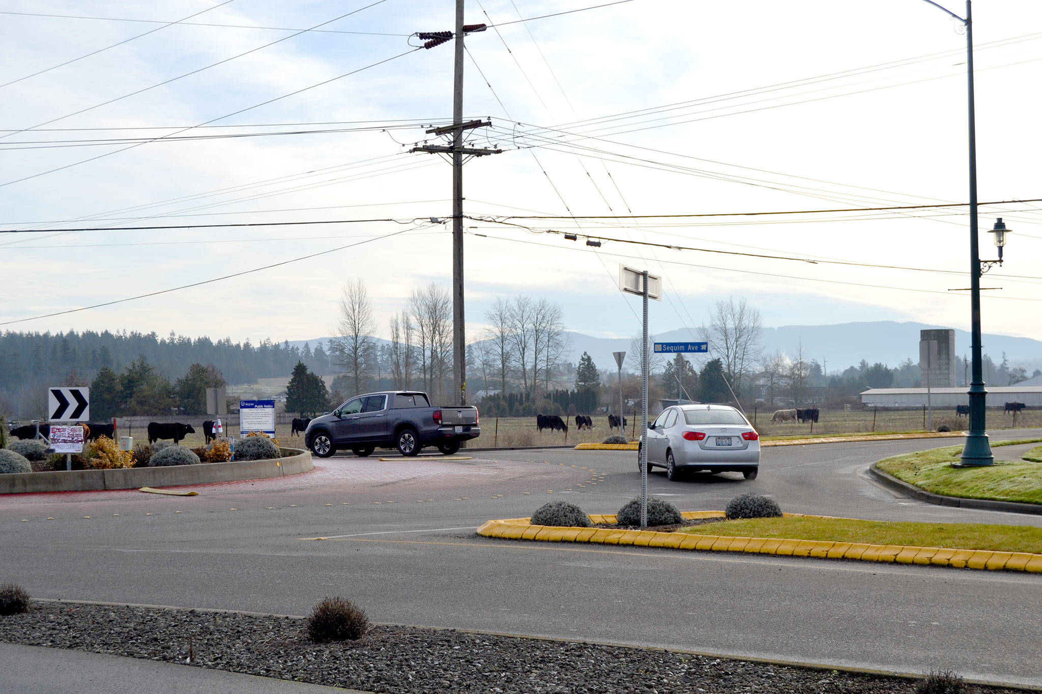 For now, a 38-acre parcel at the corner of Sequim Avenue and Port Williams Road remains designated a residential property. Sequim City councilors voted for city staff to analyze eight possible neighborhood business options and if they are a good fit for those neighborhoods including the Sequim Avenue/Port Williams Road intersection. (Matthew Nash/Olympic Peninsula News Group)