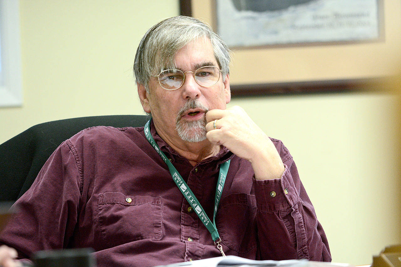 Port of Port Townsend Commissioner Bill Putney said during a special meeting Wednesday the commission made a poor choice when it voted last week to solicit bids for a single start date for replacing the south jetty at Point Hudson. (Jesse Major/Peninsula Daily News)