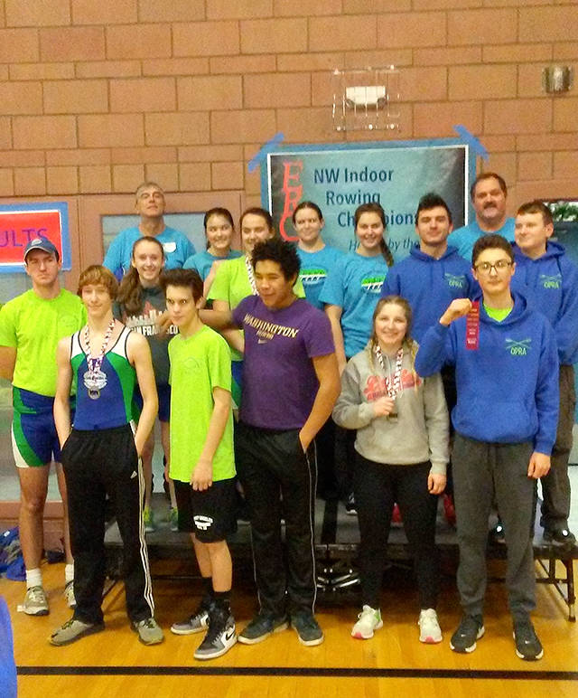 Olympic Peninsula Rowing Association Seventeen adult and junior Olympic Peninsula Rowing Association members competed at The Northwest Indoor Rowing Championships (Ergomania) last weekend in Seattle.
