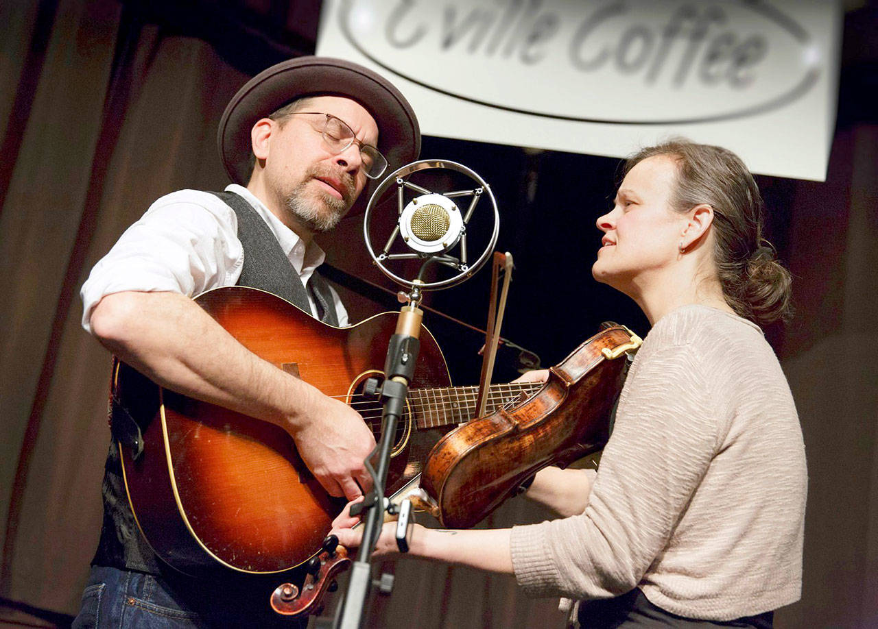 Howard Rains and Tricia Spencer will play old-time music in the next edition of Concerts in the Woods in Coyle this Sunday.