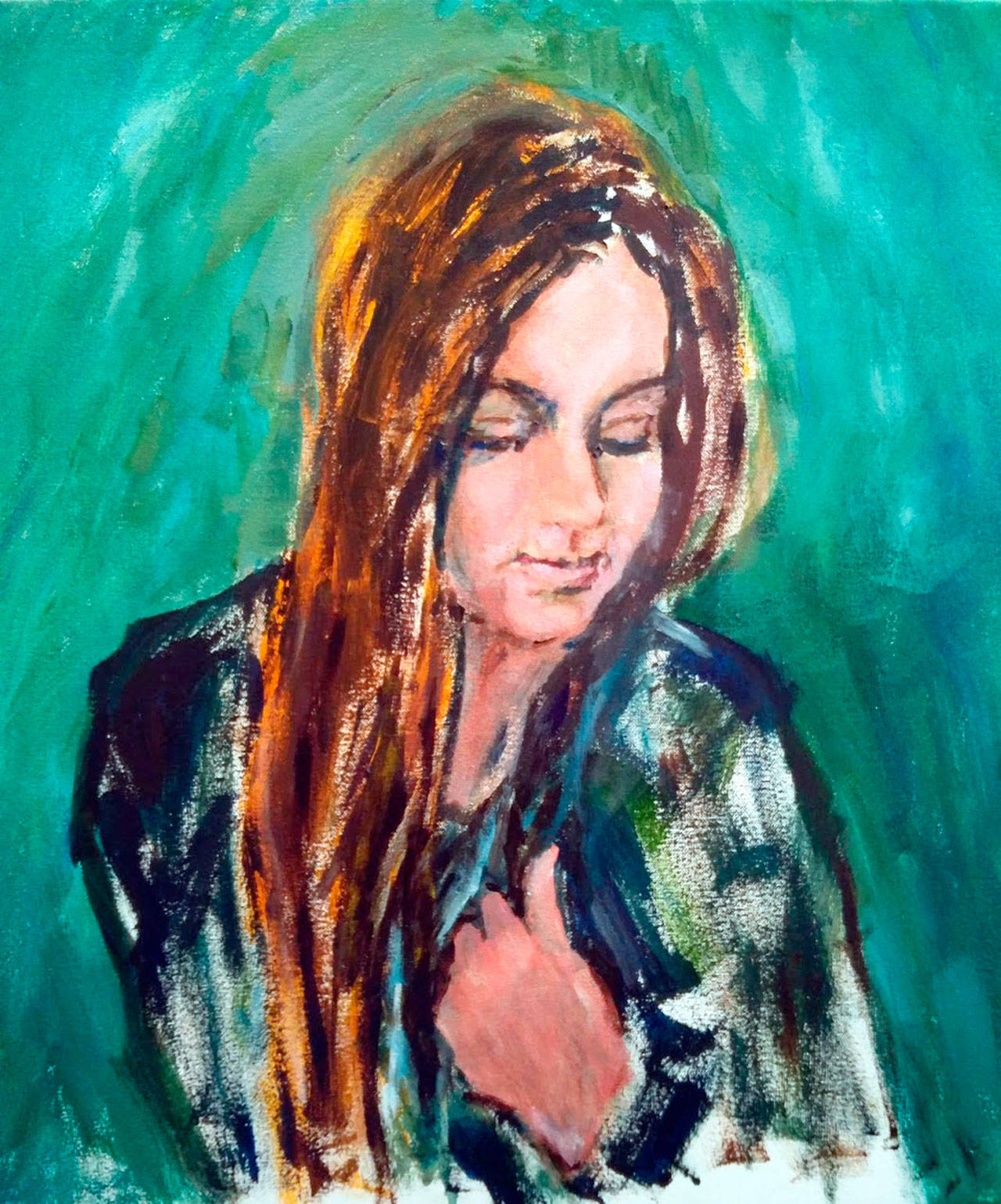 Seventeen by Lynne Armstrong will be on display tonight at Blue Whole Gallerys exhibition Figures and concepts glowing in prism and rhythm.